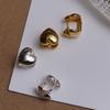 New Fashion Korean Version Glossy Love Earrings Gold Earrings Women's Design Sweet Earrings Personalized Versatile Stud Earrings