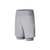 Running Training Series Comfortable Stylish Versatile Double Layer Sports Shorts Men Shorts Rock-Gray SA2259DP02T-GR069