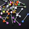 Fashion Mixed Color Tongue Rings 20/50 Pcs Assorted Piercing Barbells Bars Jewelry