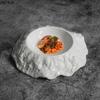Rock Patterned Ceramic Deep Plate Irregular Thick Soup Plate Dessert Sushi Plate Pasta Plates Restaurant Creative Tableware