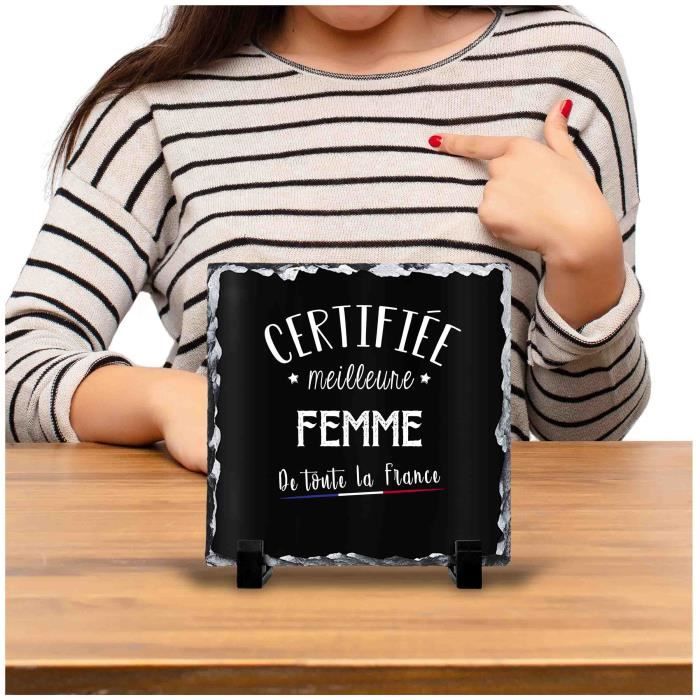 Cadre photo - Ardoise - 15cm x 15cm - Noir - Pour bureau et décoration