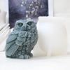 "Large 3D Owl Silicone Mold for DIY Scented Candles & Plaster Ornaments"