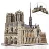 Cubic Fan 3D Puzzle Craft Kit No Glue or Tools Required Notre Dame Cathedral MC260h