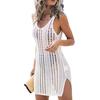 Sexy Women See Through Knit Hollow Out Anti UV Cover Up Swimwear