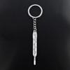 New Keychain 72x8mm Doctor Temperature Meter Pendants DIY Men Car Key Chain Ring Holder Keyring Souvenir Jewelry Gift