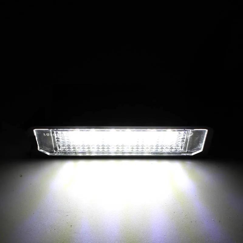 1Pair Car License Plate LED Lights 12V For VW Golf 4 5 6 7 MK4 MK7 Passat CC Polo Scirocco Skoda Seat Leon Ibiza Altea XL Suoerb
