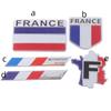 Car Styling 3D Aluminum France Flag Emblem Badge Car Sticker Decals Car-Styling