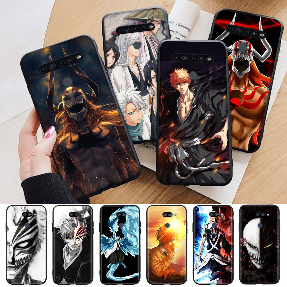 AD90 Anime Bleach Black Case for Samsung Note 20 Lite S24 Ultra S23 S22 A05 A06 A11 A71 A15 A16 A13 A24 A25 A33 A52 A53 M55 M35 Sofe Cover