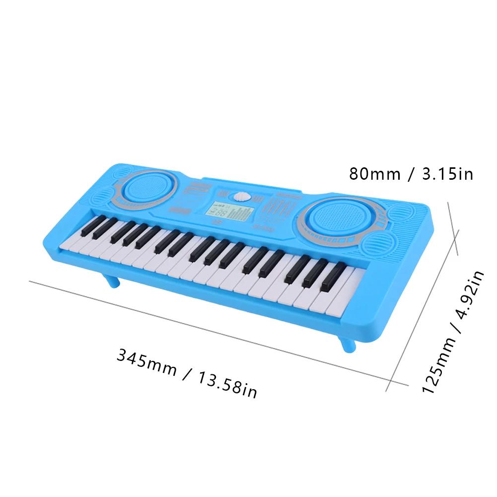 Portable 37 Keys Electronic Piano Digital Keyboard Piano LED Display Musical Instrument Kids Toy Electric Piano For Children