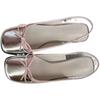 New Summer Women's Flats Sliver Boat Shoes Square Toe Slip On Flat Shoes for Woman Ballet Flats Comfortable Bow Women's Sandals