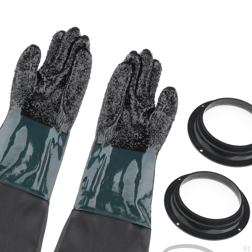 Sandblasting Gloves for Sandblast Cabinets, 23.6 Inch Model 60, 90, 110, 260