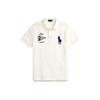 Polo FW23 Animal Logo Printed Polo Short Sleeve Shirt Men Tops White 710910565-003