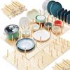 Wood Pegboard Drawer Organizer,Dish and Plate Organizer,Storage,Creative,Peg Board System for