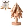 Wooden Trivets for Hot Dishes Reusable Hot Pad Trivet Tree Design Stand Anti Scald Heat Resistant Table Mat Wood Placemats Pot