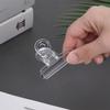 Acrylic Simple Transparent Food Storage Clip Dovetail Clamp Long Tail Clip Memo Folder