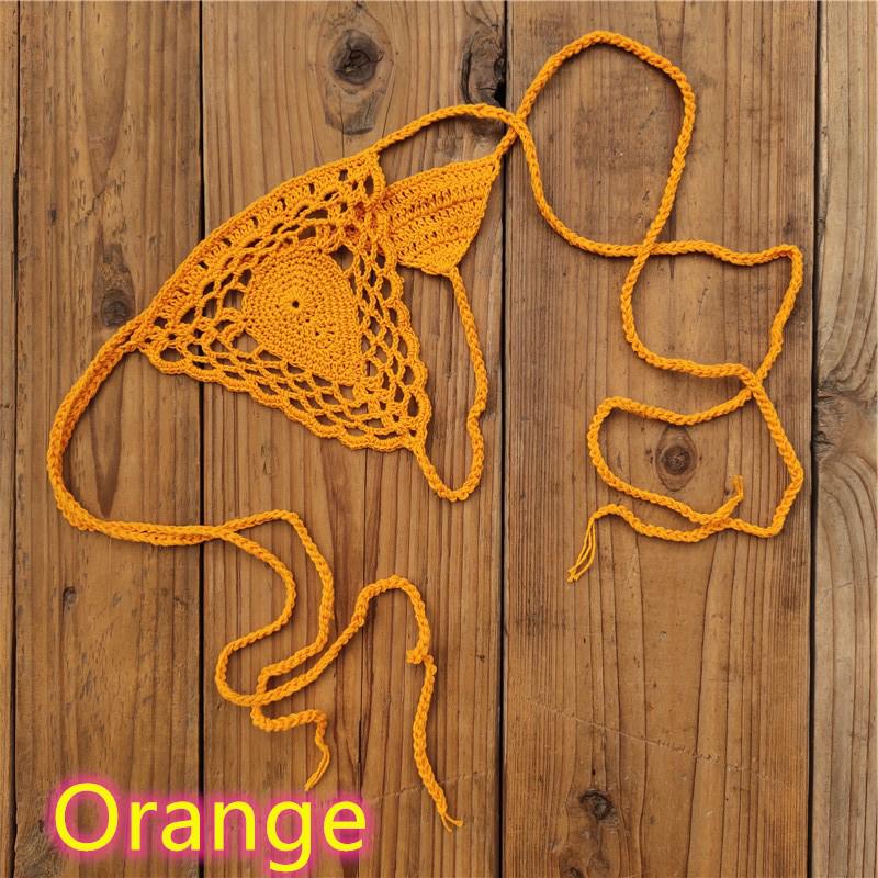 Handmade Crochet Bikini Micro Briefs, 13 Colors - Sexy European American Style, All-Cotton Mini Swim Briefs.