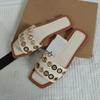 Fashion Designer Woman Flat Slippers Luxury Designer Sandals Casual Bottom Slippers Summer Women Sandals New Shoes for Women