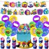 34pcs Blox Fruits Party Decoration Including Banner Cupcake Toppers Balloons