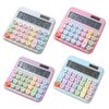 Cute 12 Digit Large LCD Display Calculator Mechanical Switches Calculator with Large LCD Display for Office Work Student