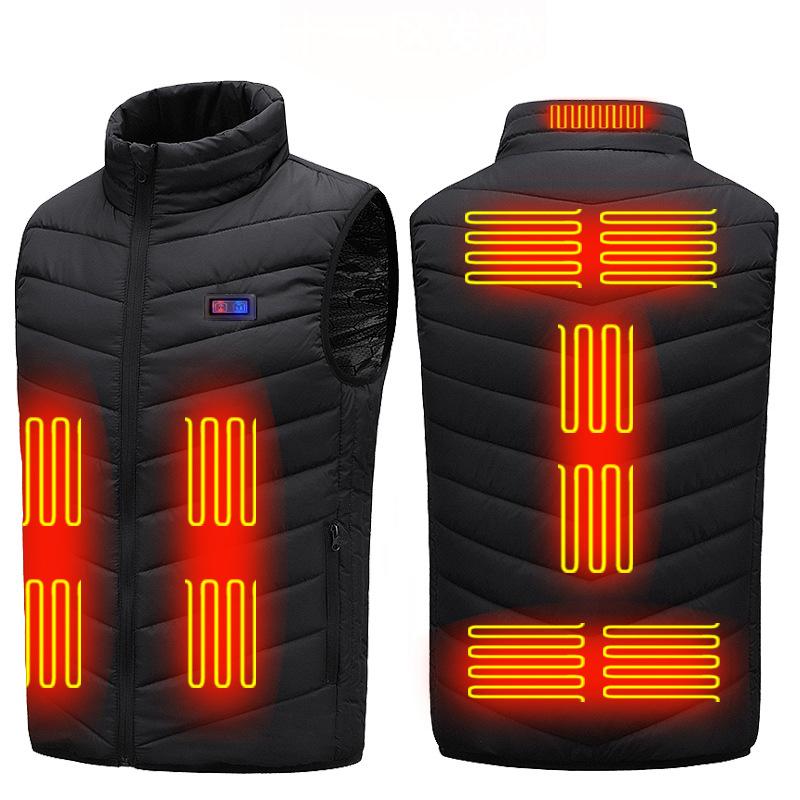 Heated Vest Men Women Usb Heated Jacket Heating Thermal Clothing Hunting Winter Fashion Heat Jacket
