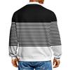 Men's Casual Fashion Printed Lapel Long-sleeved Knitted Bottoming Shirt Top