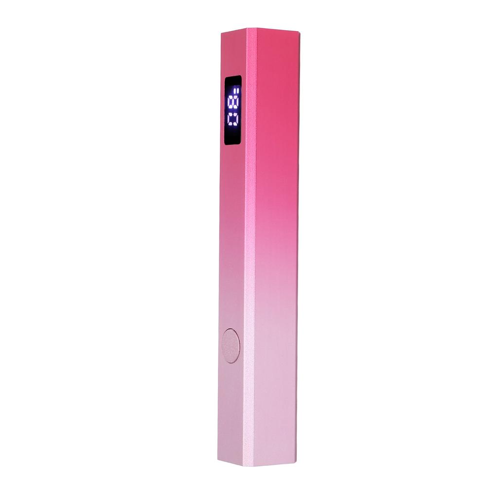 Handheld Nail Lamp LCD Display 3W 2 Timer 395 405nm Rechargeable Aluminum Alloy Housing UV Nail Ligh