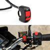 Motorcycle Handlebar Mount On-Off Button Switch Double Flash Dangerous Lamp Switch Controller Switch