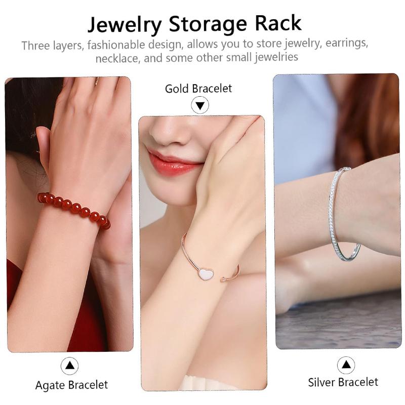 1PC Iron Earring Rack with 72 Holes and Multi-layer Earring Jewelry Display Rack