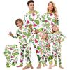 Christmas Print Cute Family Set Pajamas, Home Clothes, Family Set Long Sleeve Top Pants Set