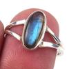 Natural Labradorite Gemstone Handmade 925 Solid Sterling Silver Ring Size 7 M6z32