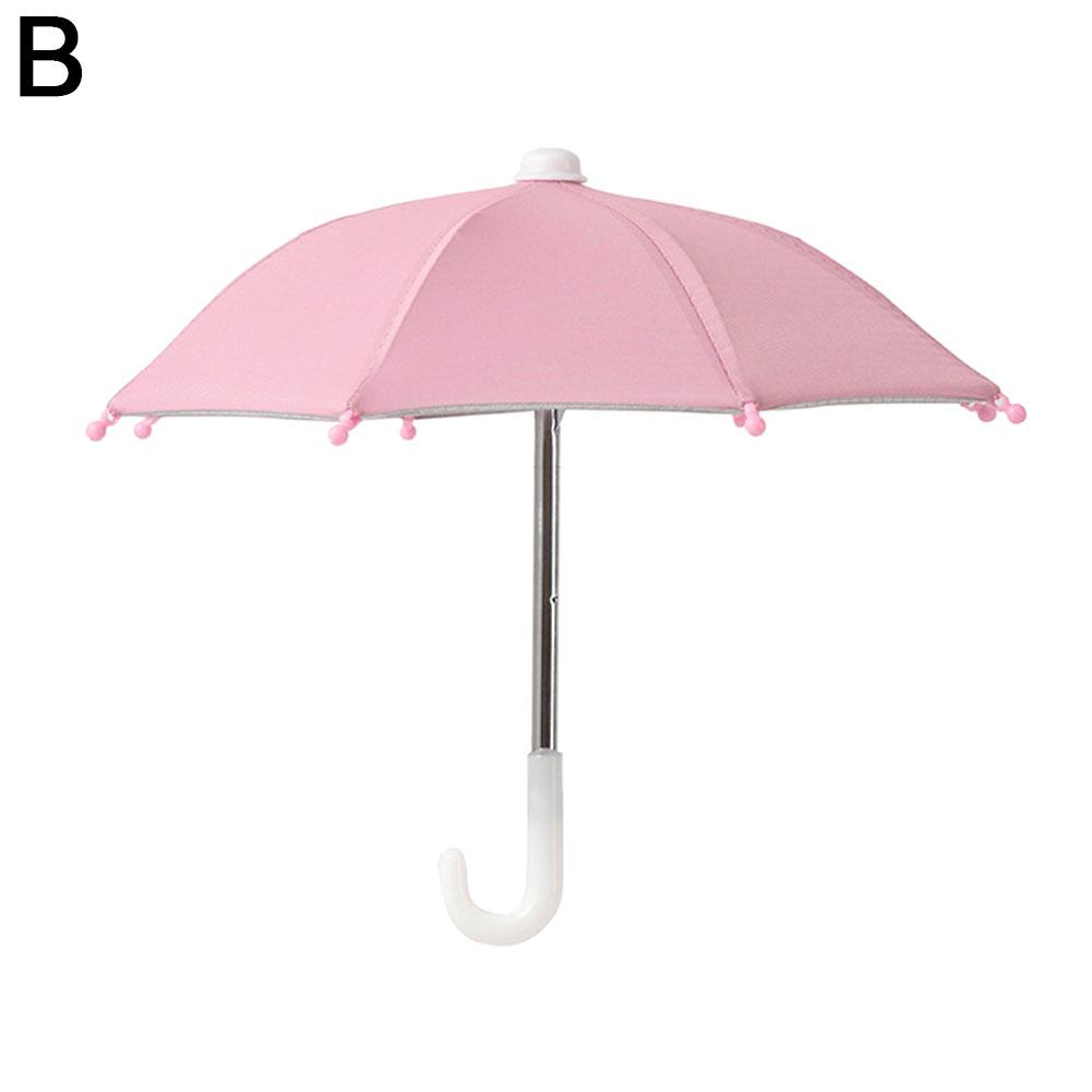 Mini Umbrella For Smart Phone With Suction Cup Holde For Use In Vehicles, Outdoors, And Live Streaming Anti-Glare Sunshade Cover