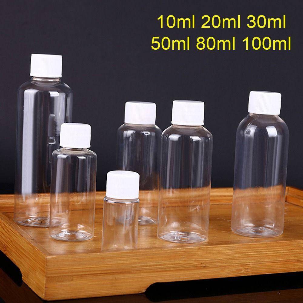 10Pcs Plastic PET Cosmetics Containers Travel Bottle Lotion Container Shampoo Liquid Powder