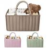 Portable Baby Diaper Organizer Bag Folding High Capacity Diaper Caddies Travel-Friendly Baby Essentials Storage Bag