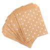 Wrapping Supplies Wave Dot Baking Kraft Paper Bag Packing Pouch Candy Biscuit Bags Popcorn Bag
