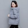 Korean Women's Windproof Hooded Fluffy Warm Cold Loose Short Casual Sports Jacket High Quality Fabric Cotton Coat Jacket