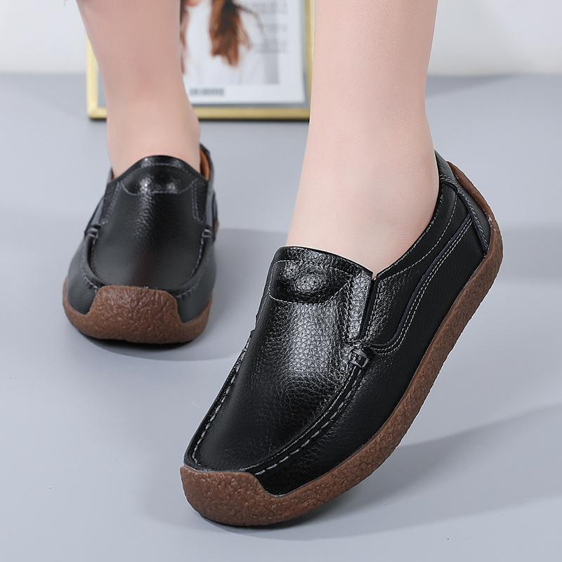 Women Penny Wildsmith Loafers Casual White Nurse Footwear Peas Soft Flats Black Driving Walking Shoes for Womens Plus Size