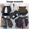 Adjustable Waistband Gardening Waist Belt Apron Bag with Multiple Pockets for Tool Storage Carpenters Utility Tool Bag