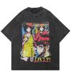 Streetwear Japanese Anime Graphic T-Shirt Cotton Unisex Tops Tees Summer Short Sleeves T Shirt