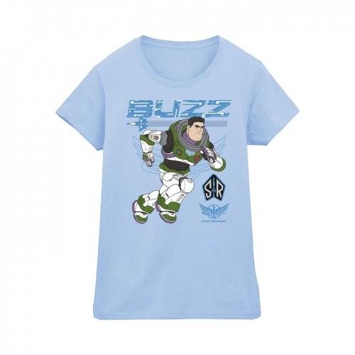 Disney Womens/Ladies Lightyear Buzz Run To Action Cotton T-Shirt