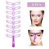 Famous Beautyful 8Pcs Eyebrow Professional Rulers Drawing Grooming Brow Stencils Card Guides