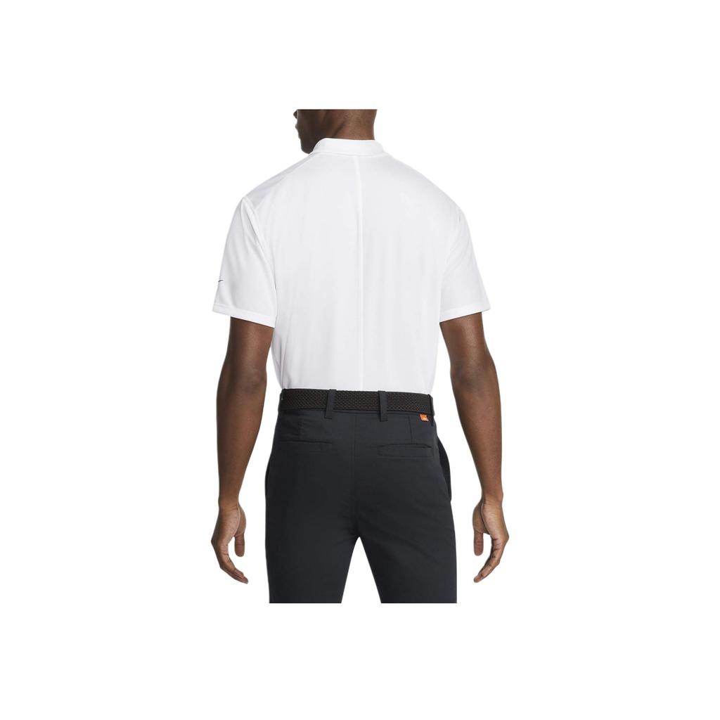 Nike Dri-FIT Victory Solid Logo Short Sleeve Polo Shirt Men Tops White DH0824-100