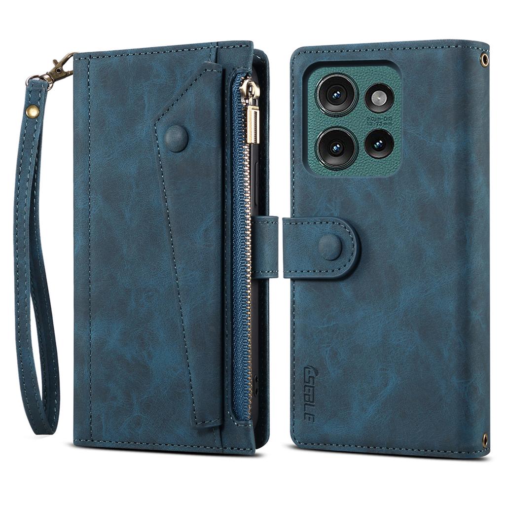 ESEBLE Star Series For Motorola Edge 50 Neo 5G/Moto S50 5G/Thinkphone 25 5G Case Zipper Wallet Leather Stand Phone Cover