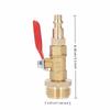 1/4in Male Brass Winterize Blowout Adapter Brass 3/4in Male GHT Thread Garden Irrigation Joints Male/Female Thread Ball Valve