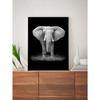 Black and White Modern Minimalist Animal Art Poster Lion Elephant Giraffe Canvas Painting Home Decor Wall Art