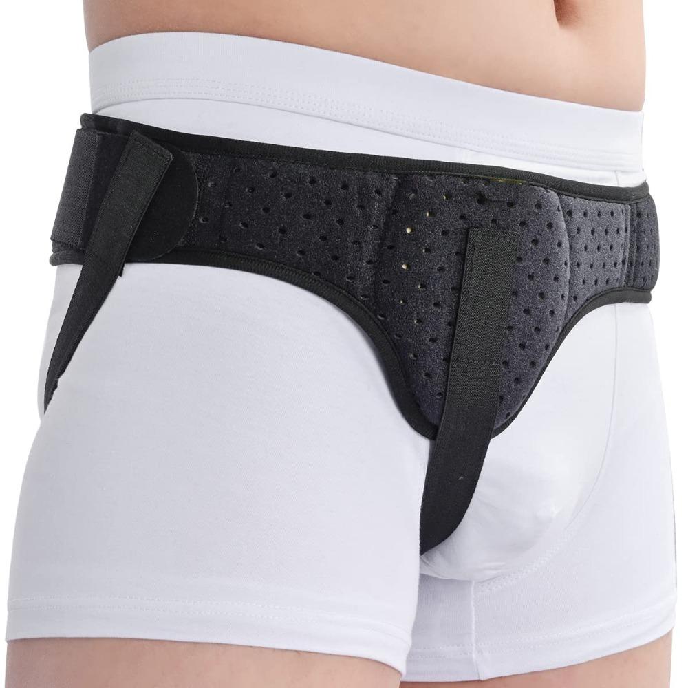 With 1 Compression Pad Hernia Support Brace Removable Inguinal Support Strap Fixation Strap  Sports