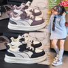 Girls Shoes Children's White Shoes Boys and Girls Shoes Spring and Autumn Single Board Shoes 2025 New Sports Shoes Student Shoes