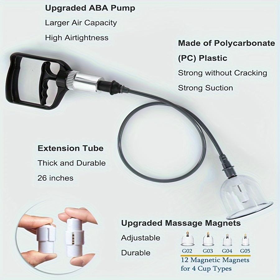 Professional Chinese Acupoint Cupping Therapy Set - 22 Cups, Hijama Massage Kit with Vacuum Pump, Portable Suction Cellulite Cups with Travel Case