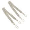 Practical Modern Hold Braided Tiebacks Curtain Holder Rope Satin Voile Strap Tie Backs
