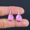 Natural Pink Opal Drop Earring 925 Sterling Silver Handcrafted Earring LiteWeight HandMade Earring Gift for Best Girl Gift For Her ThanksGiving