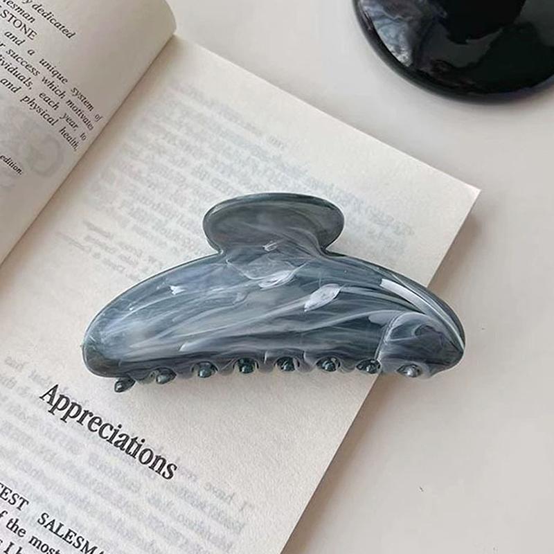 Stripes Hair Claw Acrylic Colorful Claw Clip Women Crab Hair Clips Girls Make Up Washing Tool Hair Accessories